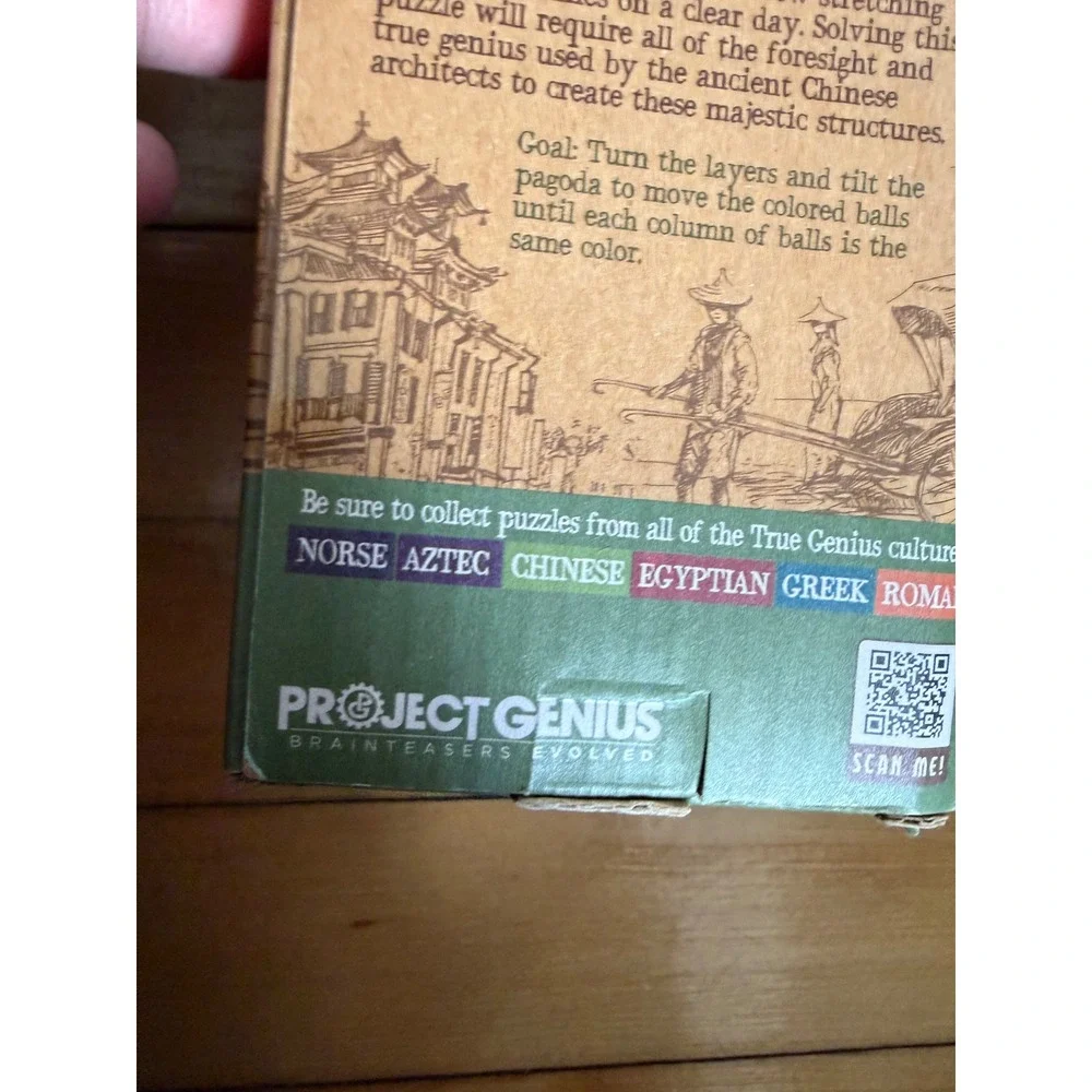 Project Genius‎ Chinese Pagoda puzzle in box